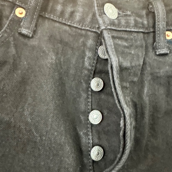 LEVI's Men's 501Tapered Black Jeans W34xL32 button fly - Picture 3 of 4